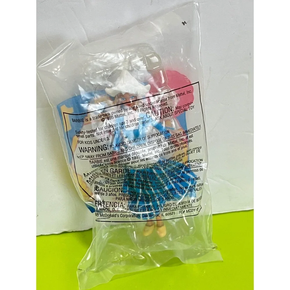 Vintage 1995 McDonalds Dutch Barbie Happy Meal Toy Sealed Mattel Figure 1 NEW